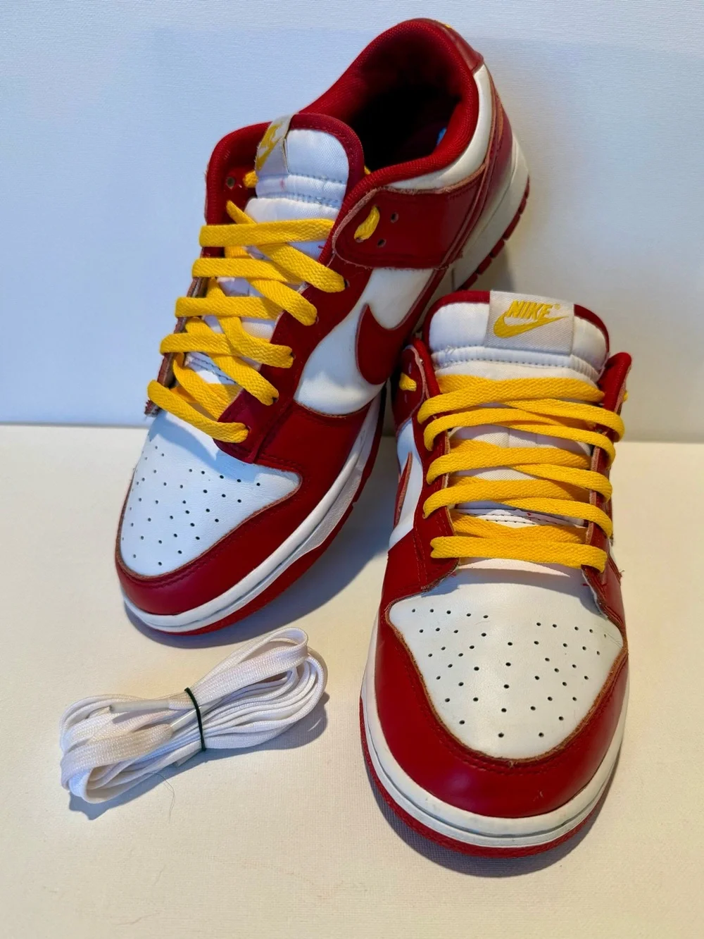 Nike Dunk Low Retro USC Gym Red White Gold - Men’s 9.5 / Women’s 11